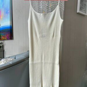 BNWT Cream Knit Bodycon Midi dress Sz XL from H&M